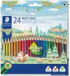STAEDTLER Színes ceruza készlet, háromszögletű, STAEDTLER ˝Noris Colour 187˝, 24 különböző szín