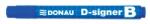 DONAU Táblamarker, 2-4 mm, kúpos, DONAU ˝D-signer B˝, kék