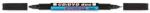 GRANIT Alkoholos marker, CD/DVD, 0, 4/1, 5-2, 5 mm, kúpos, kétvégű, GRANIT ˝Piccolo M830˝, fekete