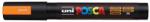 uni Dekormarker, 1, 8-2, 5 mm, UNI ˝Posca PC-5M˝, fluor narancs