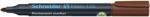 Schneider Alkoholos marker, 1-3 mm, kúpos, SCHNEIDER ˝Maxx 130˝, barna