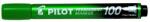 Pilot Alkoholos marker, 1 mm, kúpos, PILOT ˝Permanent Marker 100˝, zöld