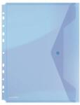 DONAU Irattartó tasak, A4, PP, patentos, lefűzhető, DONAU, kék