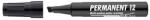 ICO Alkoholos marker, 1-4 mm, vágott, ICO ˝Permanent 12˝, fekete
