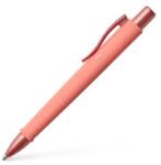 Faber-Castell Golyóstoll, 1 mm, XB, nyomógombos tolltest, korallpiros tolltest, FABER-CASTELL ˝Poly Ball Urban˝, kék