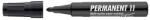 ICO Alkoholos marker, 1-3 mm, kúpos, ICO ˝Permanent 11˝, fekete