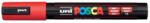 uni Dekormarker, 1, 8-2, 5 mm, UNI ˝Posca PC-5M˝, piros