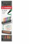STABILO Filctoll készlet, 1 mm, STABILO ˝Pen 68˝, 10 db-os asztali készlet