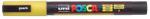 uni Dekormarker, 0, 9-1, 3 mm, UNI ˝Posca PC-3ML˝, fényes sárga