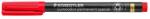 STAEDTLER Alkoholos marker, 0, 6 mm, STAEDTLER ˝Lumocolor® special 319 F˝, piros