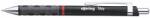 rOtring Golyóstoll, 0, 8 mm, nyomógombos, fekete tolltest, ROTRING ˝Tikky˝, kék