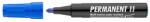 ICO Alkoholos marker, 1-3 mm, kúpos, ICO ˝Permanent 11˝, kék