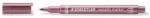 STAEDTLER Dekormarker, 1-2 mm, kúpos, STAEDTLER ˝8323˝, metálpiros