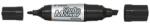 Pilot Alkoholos marker, 4/4, 8-7 mm, kétvégű, PILOT ˝Twin Jumbo˝, fekete