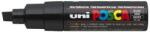 uni Dekormarker, 8 mm, vágott, UNI ˝Posca PC-8K˝, fekete