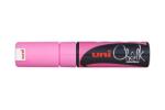 uni Krétamarker, 8 mm, UNI ˝PWE-8K˝, fluor rózsaszín
