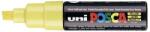 uni Dekormarker, 8 mm, vágott, UNI ˝Posca PC-8K˝, sárga