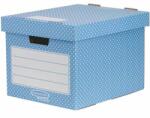 Fellowes Tároló doboz, karton, 33, 3x28, 5x39 cm FELLOWES, ˝Style˝, kék-fehér