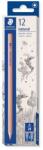 STAEDTLER Grafitceruza, 2B, hatszögletű, STAEDTLER ˝Noris® natural 130 60N˝