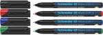 Schneider Alkoholos marker készlet, OHP, 0, 4 mm, SCHNEIDER ˝Maxx 220 S˝, 4 különböző szín