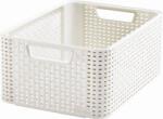 Keter Rattan hatású kosár, 18l, törtfehér, CURVER ˝Style M˝