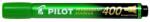 Pilot Alkoholos marker, 1, 5-4 mm, vágott, PILOT ˝Permanent Marker 400˝, zöld