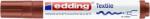 edding Textilmarker, 2-3 mm, kúpos, EDDING ˝4500˝, barna