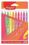 Maped Filctoll készlet, 2, 8 mm, kimosható, MAPED ˝Neon˝, 10 különböző szín