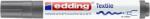 edding Textilmarker, 2-3 mm, kúpos, EDDING ˝4500˝, szürke