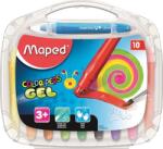 Maped Zsírkréta, kitekerhető, MAPED ˝Color`Peps GEL˝, 10 különböző szín