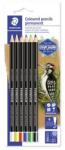 STAEDTLER Jelölőceruza készlet, mindenre író, vízálló, STAEDTLER ˝Lumocolor® permanent glasochrom 108 20˝, 6 különböző szín