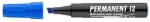 ICO Alkoholos marker, 1-4 mm, vágott, ICO ˝Permanent 12˝, kék
