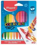 Maped Zsírkréta, kitekerhető, MAPED ˝Color`Peps˝, 12 különböző szín