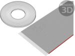 CONNFLY Cablu panglică 34x28AWG, 1mm, PVC (DS1057-01-34A282R-30.5)