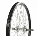 VeloGo Kerék 20" 406 H. DF. alu abr. MTB acél agy fekete