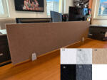 Perfect Acoustic Bilnora asztal elválasztó hangelnyelő panel 120x30x1.2cm - 4 bézs , Flat Clip