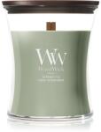 WoodWick Verdant Fig lumânare parfumată cu fitil din lemn 275 g