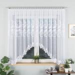 Markizeta Függöny, napellenző, jacquard, szélesség 400 x magasság 160 cm, szín 001 fehér (MAR_73185)