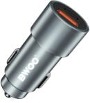 BWOO BO-CC73 PD autós töltő USB-C és USB-A porttal, 38 W, ezüst