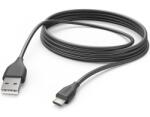 Hama töltőkábel, USB-A - micro USB, 3 m, fekete (00201588)