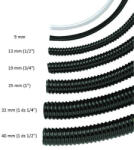 Ubbink spiráltömlő fekete 1/2"/13mm 30m/tekercs (1353002---1353002)