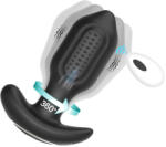 AnalTech Poctis vibrációs anál plug 10 mód, forgó 8, 5 cm szilikon USB töltős vízálló - adultshopone