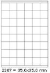 CDRmarket Öntapadós címkék 35 x 35 mm, 48 címke, A4, 100 lap (R0ECO.2307A)