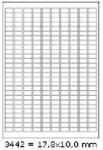 CDRmarket Öntapadós címkék 17, 8 x 10 mm, 270 címke, A4, 100 lap (R0ECO.3442A)