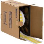 Brady LSZH-250-2-YL / 141237, címkék, THT Low Smoke Halogen Free Permasleeve vezetékjelölő hüvelyek, 50, 80 mm x 11, 15 mm (141237)
