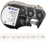 Brady M4C-318-498 / 170783, 8.08 mm x 4.88 m, Vinyl, fekete nyomtatás / fehér alap (170783)