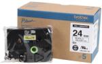 Brother HGe-651, 24 mm x 8 m, 5 db, fekete nyomtatás / sárga háttér, eredeti szalag (HGE651V5)