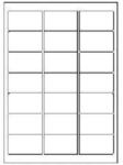 CDRmarket Öntapadós címkék 63, 5 x 38, 1 mm, 21 címke, A4, 100 lap (R0ECO.0410A)