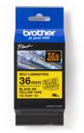 Brother TZ-SL661 / TZe-SL661 Pro szalag, 36mm x 8m, fekete nyomtatás / sárga háttér, eredeti szalag (TZESL661)