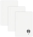 DACO Set 3 caiete A5 Daco, 48 file, 70g/mp, matematica, coperta plastic, Albe (CT549AR/ALB-3BUC/SET)